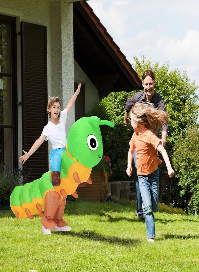 Acekar Inflatable Costume for kids,Inflatable Caterpillar Riding Costume,Halloween Blow up Costume for Girls Boys Cosplay Parties - Image 3